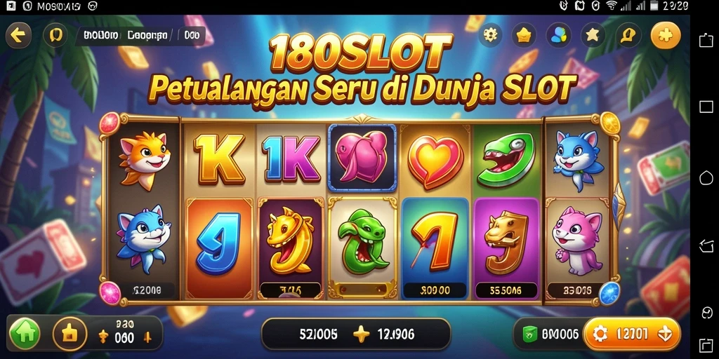 Tangkapan layar gameplay 180SLOT menunjukkan petualangan seru di dunia slot.