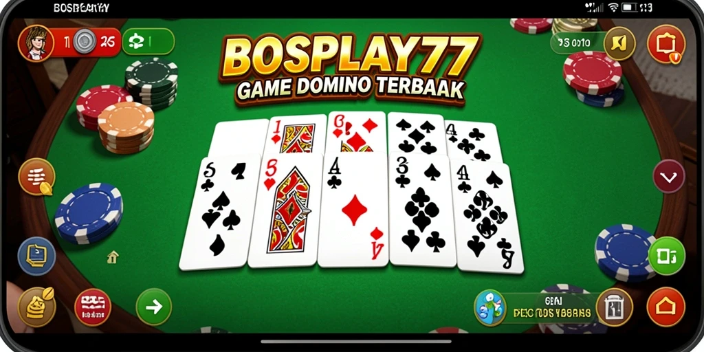 Tampilan menarik dari permainan Domino di BOSPLAY77.