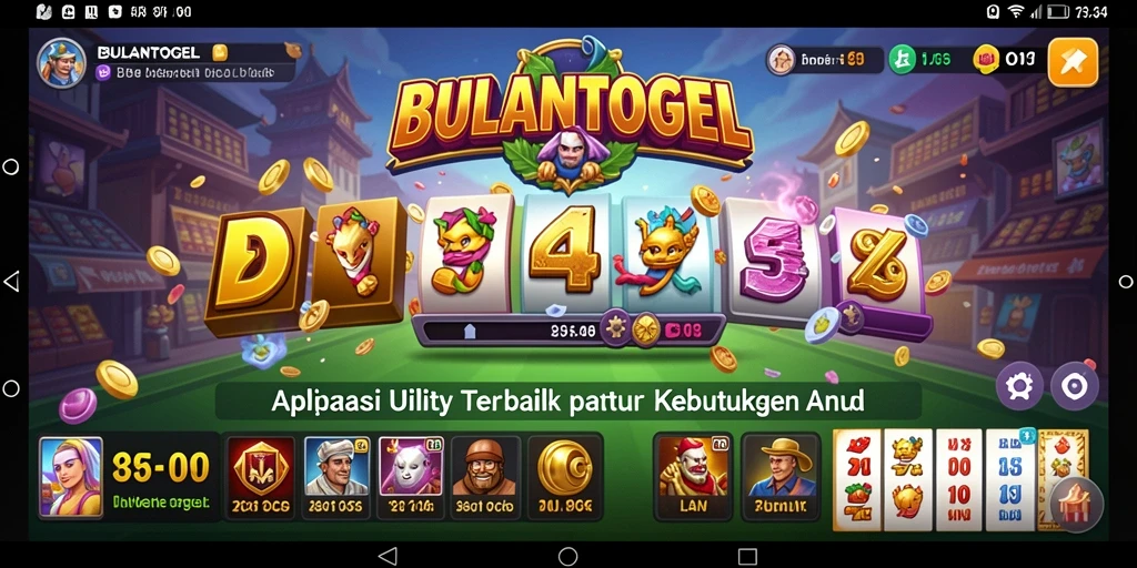 Tampilan antarmuka BULANTOGEL yang intuitif dan informatif.