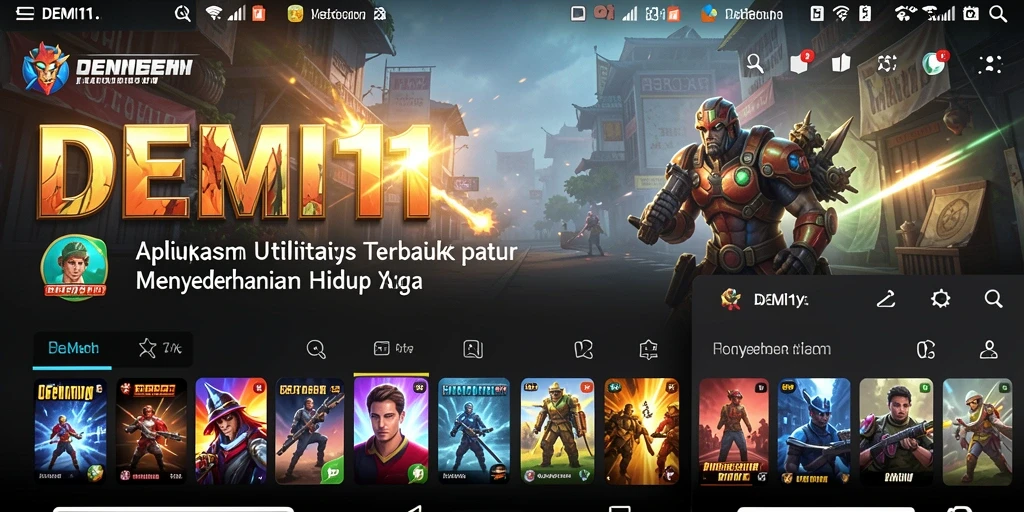 Tampilan antarmuka DEMI11 yang modern dan fungsional.