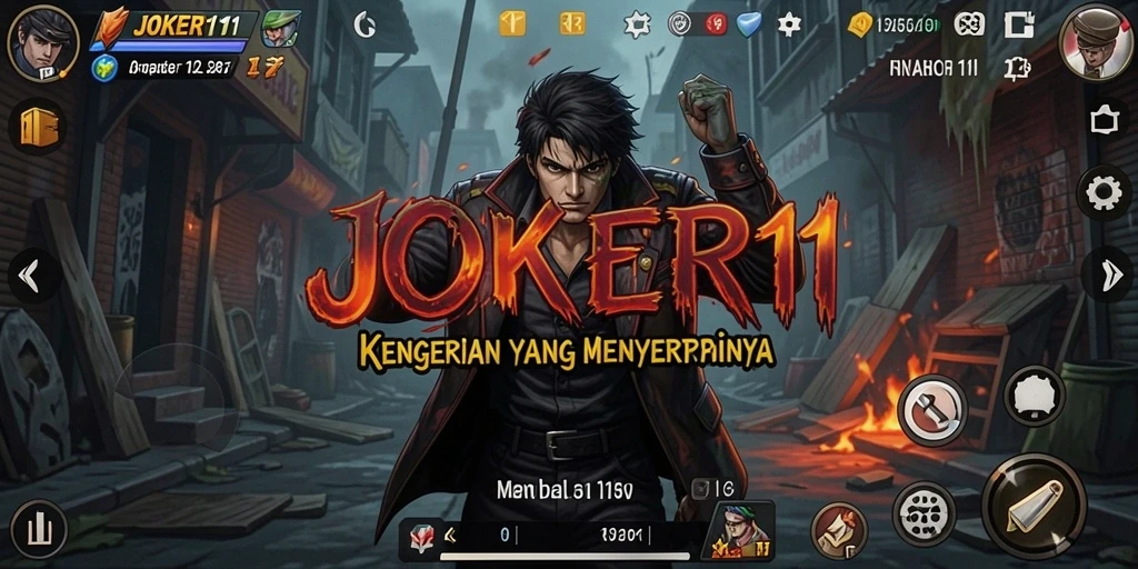 Gameplay JOKER11 menampilkan suasana horor yang mencekam dan menegangkan.