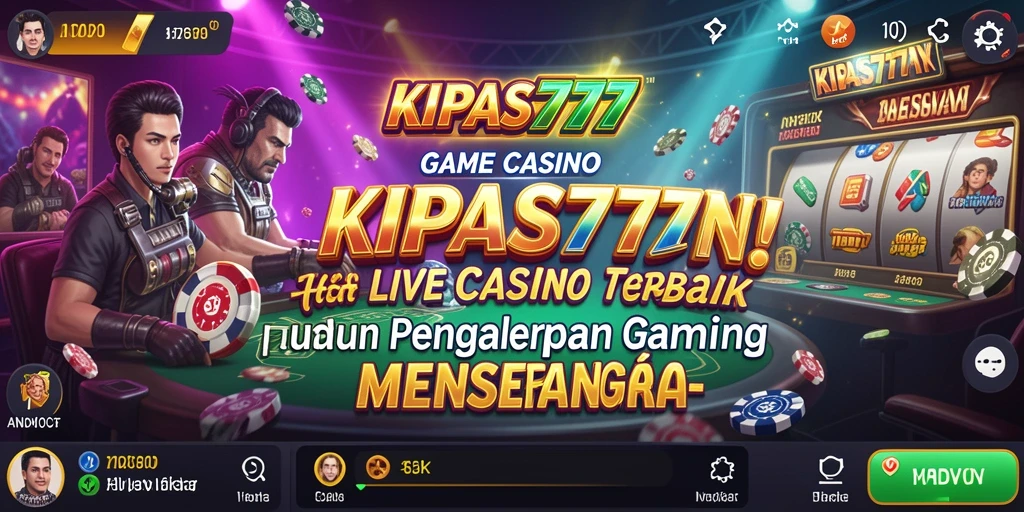 Tampilan gameplay Live Casino yang menarik dan mendebarkan dalam KIPAS777.