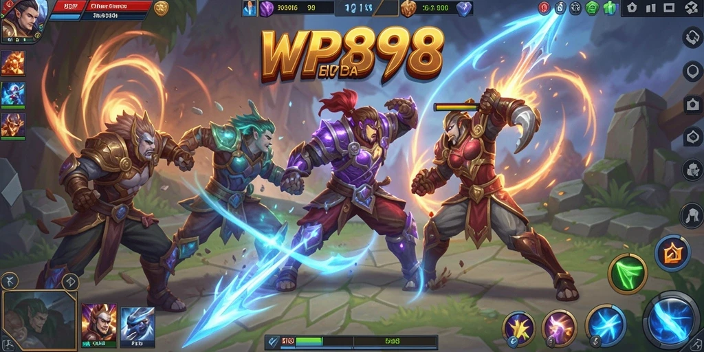 Gameplay seru dalam arena pertarungan strategis di WP888.